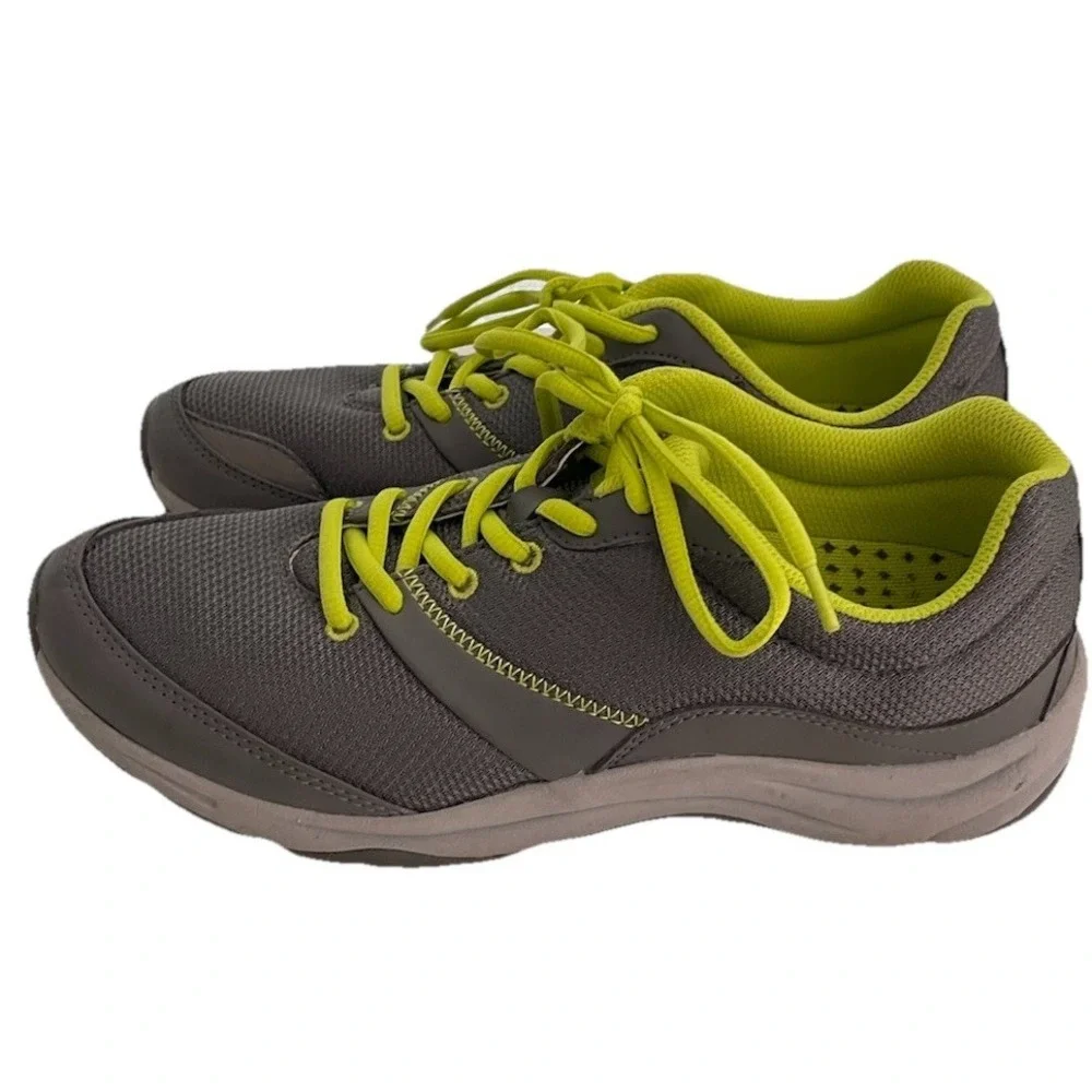 Vionic Kona Shoes Women's 8 Gray‎ Athletic Walking Lace Up Comfort Sneakers